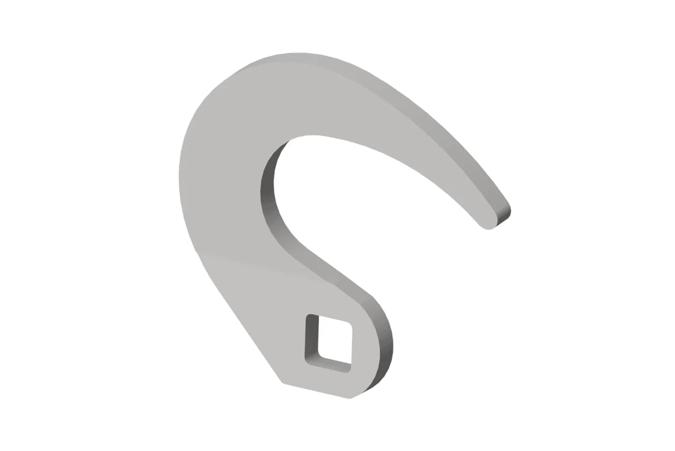 Hakenzunge für Deckelboxen