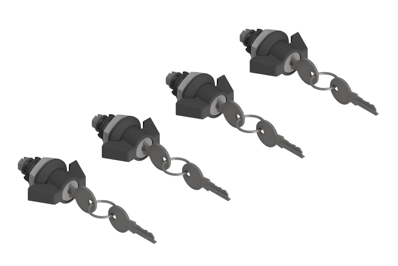 Drehriegelverschluss (Set aus 4 Stück)