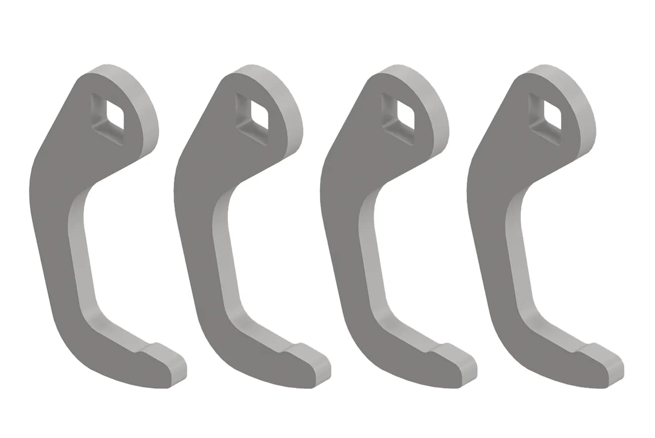 Hakenzunge für Rollladen (Set aus 4 Stück)