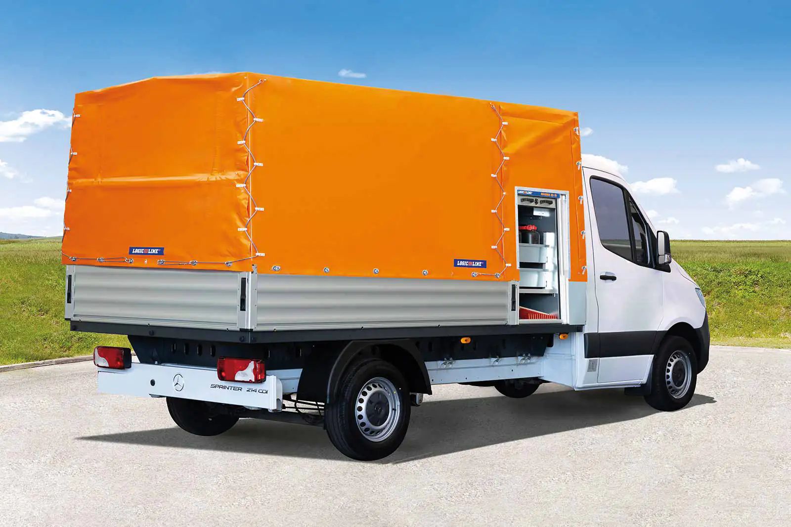 Protective tarpaulin cover for Mercedes-Benz Sprinter