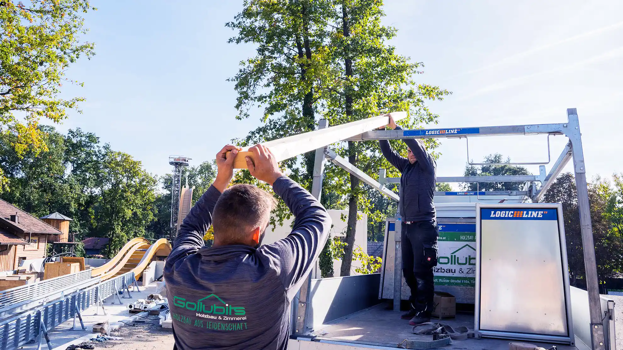 Securing long items on PowerRack